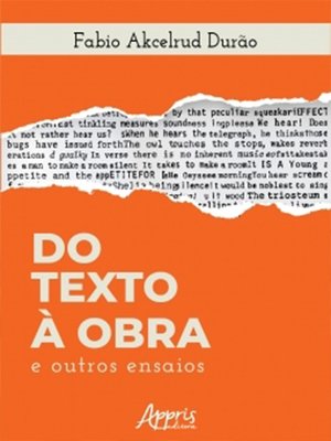 cover image of Do Texto à Obra e Outros Ensaios